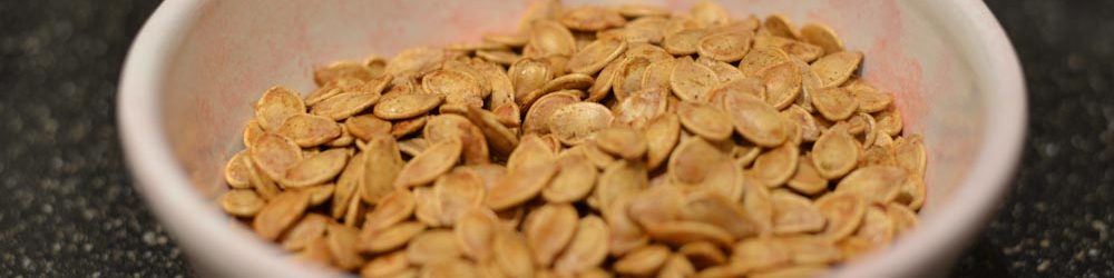 Pumpkin Seeds Baked, In Bowl