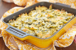 Baked Farfalle Pasta with Spinach and Artichoke/PositveHealthWellness.com